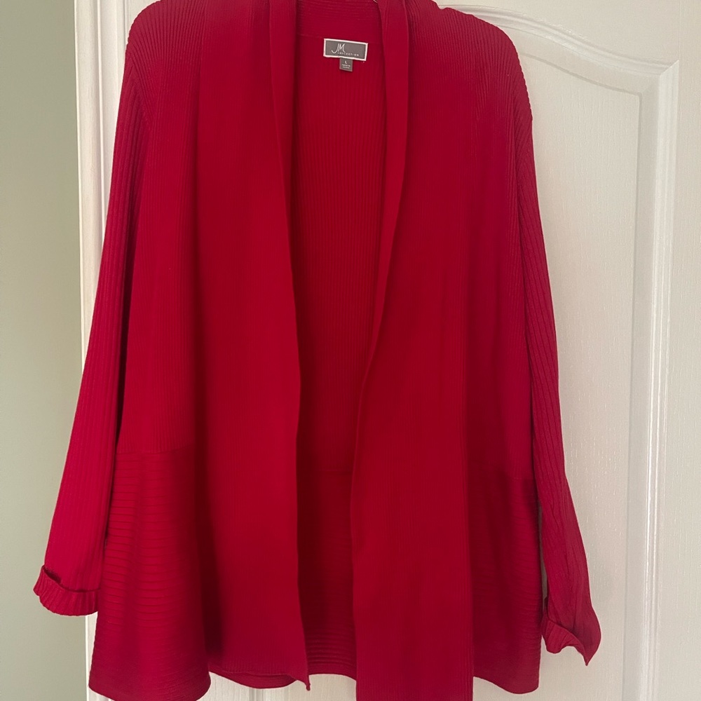 JM Collection Red sweater (new) size L